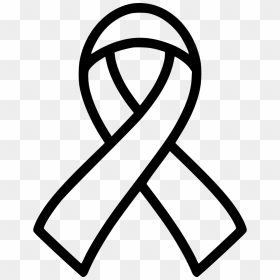 Ribbon Aids Cancer Hiv Solidarity - Awareness Ribbon Vector, HD Png Download - ribbon icon png