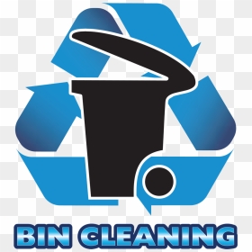 Bincleaninglogo - Black Recycle Sign, HD Png Download - trash.png