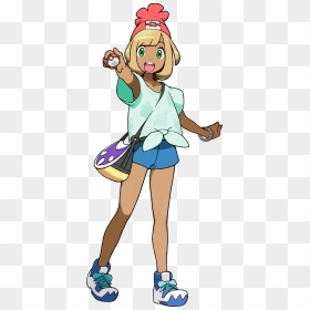 Custom Female Pokemon Trainer - Pokemon Alola Female Trainer, HD Png Download - pokemon trainer png