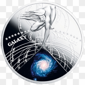 Silver Coin Galaxy, HD Png Download - spiral galaxy png