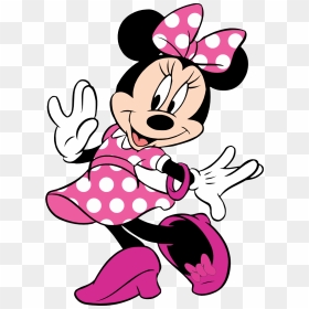 Turma Do Mickey Minnie Rosa 3 Png Imagens E Moldes - Girl Mickey Mouse Drawing, Transparent Png - minnie rosa png