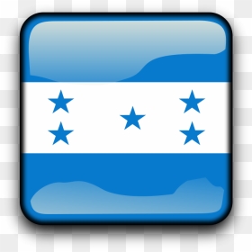 Transparent Bandera De Honduras Png - Honduras Flag Glossy, Png Download - bandera de venezuela png