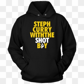 Stephen Curry Sweatshirt Hoodie Shot - Hoodie, HD Png Download - steph curry shooting png