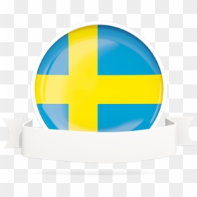 Flag With Empty Ribbon - Circle, HD Png Download - ribbon icon png