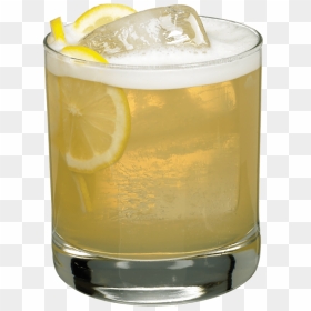 Whiskey Sour On The Rocks, HD Png Download - lemon juice glass png