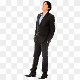 Thumb Image - Businessman Looking Up Png, Transparent Png - person looking png