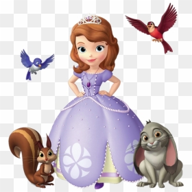 Sofia The First With Animal Friends - Transparent Sofia The First Png, Png Download - sofia the first characters png