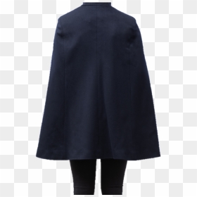 Chic Cape Wool Fall Cape - Overcoat, HD Png Download - black cape png