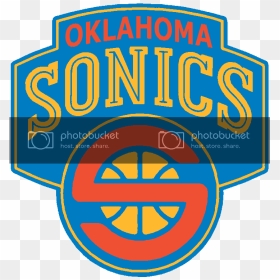 Transparent Okc Thunder Clipart - Seattle Supersonics, HD Png Download - oklahoma logo png