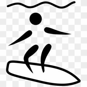 File - Surfing Pictogram - Svg - Olympic Surfing Symbol, HD Png Download - surfing png