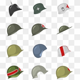 Ww2 Helmet Icons By Student Bradley Carlson - Ww2 Helmet Clipart, HD Png Download - ww2 png
