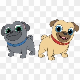 Puppy Dog Pals Bingo And Rolly Clip Art - Puppy Dog Pals Drawing, HD Png Download - puppy dog pals png