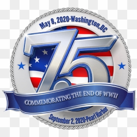 75th Logo Hawaii - 75th Anniversary Of End Of World War 2, HD Png Download - ww2 png