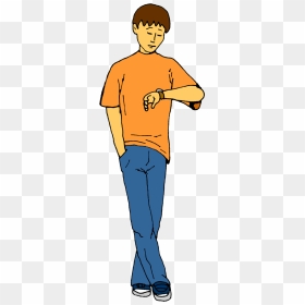 Poor Guy Clipart - Watch Clip Art, HD Png Download - person looking png