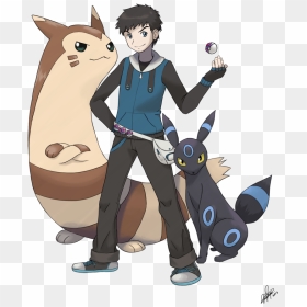 Male Pokemon Trainer Art - Draw A Pokemon Trainer, HD Png Download - pokemon trainer png