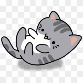 Kawaii Cartoon Cat Drawing, HD Png Download - kawaii cat png