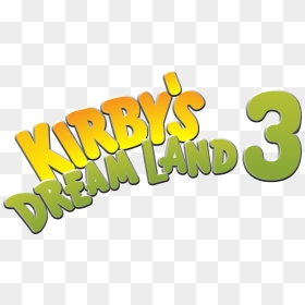 Kirby's Dream Land 3 Logo, HD Png Download - kirby logo png