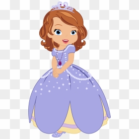 Sophla Clipart Black And White Minus - Disney Princess Clipart, HD Png Download - sofia the first characters png