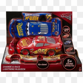 Cars Change &amp - Lightning Mcqueen Cars 3 Toys, HD Png Download - lighting mcqueen png