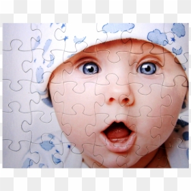 Jigsaw Puzzle Custom Printed Picture - Baby, HD Png Download - jigsaw png