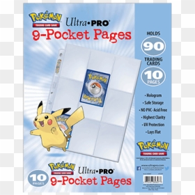 Pokemon Tcg Ultra Pro 9 Pocket Pages, HD Png Download - pokemon card png