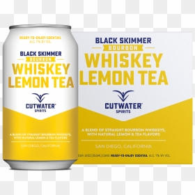 Cutwater Black Skimmer Whiskey Lemon Tea - Beer, HD Png Download - lemon tea png