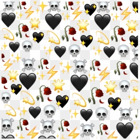 #wallpaper #emoji #iphone #esqueleton #heart #star - Aesthetic Stickers Png For Background, Transparent Png - tumblr png wallpaper