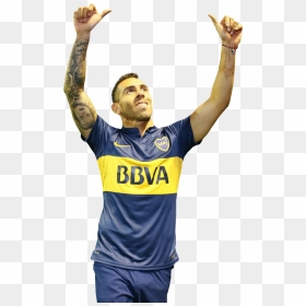 Carlos Tevez Render - Carlos Tevez Boca Juniors Png, Transparent Png - boca png