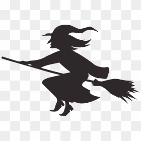 Halloween Witchcraft Silhouette Sewing - Halloween Witches Silhouette Png, Transparent Png - halloween witch png