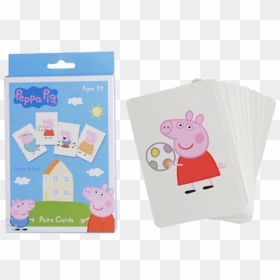 Peppa Pig Pairs Card Game, HD Png Download - peppa pig characters png