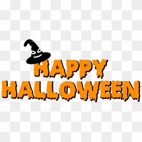 Happy Halloween Witch Hat Transparent Png - Graphic Design, Png Download - halloween witch png