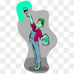 Man Holding Laptop And Looking Sad - Painter Clip Art Transparent, HD Png Download - person looking png