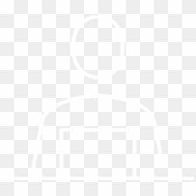 Minimalist Icon Of A Person Looking At A Computer Screen - Johns Hopkins Logo White, HD Png Download - person looking png