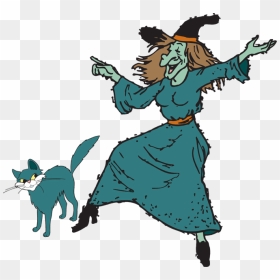Fun Halloween Witch Kid Hd Image Clipart - Transparent Clipart Witch, HD Png Download - halloween witch png
