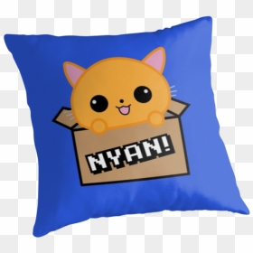 Super Kawaii Kitty Cat Cute By Mikekunak - Throw Pillow, HD Png Download - kawaii cat png