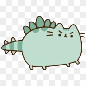 Transparent Extinct Clipart - Dino Pusheen, HD Png Download - kawaii cat png