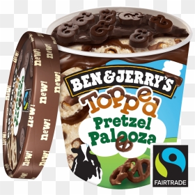 Ben And Jerry"s Png - Ben And Jerry's Topped Chocolate Caramel Cookie Dough, Transparent Png - ben roethlisberger png