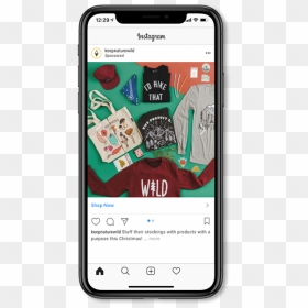 Social Media Ad Example - Instagram In Mobile Png, Transparent Png - instagrampng