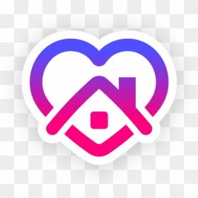 The Sign Depicts A House In The Heart - Stay Home Instagram Sticker, HD Png Download - instagrampng