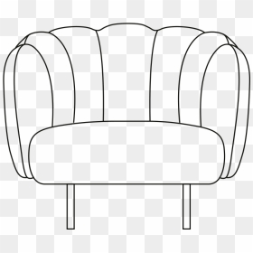 Cape Lounge Chair With Stitches Illustration - Club Chair, HD Png Download - black cape png