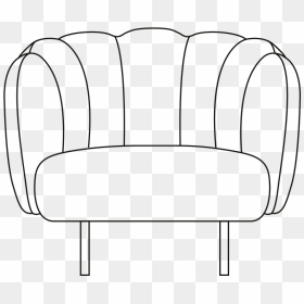 Cape Lounge Chair With Stitches Illustration - Club Chair, HD Png Download - black cape png