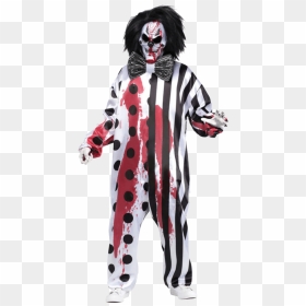 Adult Bleeding Killer Clown Costume - Killer Clown Png, Transparent Png - killer clown png