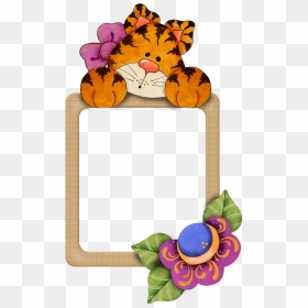 Frames E Molduras De Gatinho Text Frame, Borders And - Tiger Frame, HD Png Download - molduras de natal png