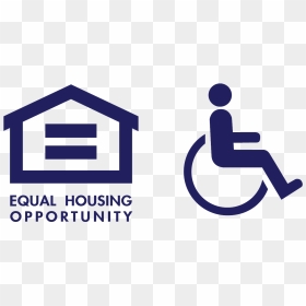 Omega Senior Living Is Committed To Equal Housing Opportunity - Equal Housing Opportunity Logo Blue, HD Png Download - equal housing opportunity png