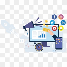 Social Media Marketing Png, Transparent Png - social media marketing png