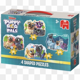 Jumbo 19629 Puppy Dog Pals 4 In 1 Shaped Puzzles Jigsaw, HD Png Download - puppy dog pals png
