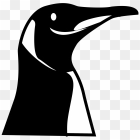 Linux Clip Arts - Penguin Head Silhouette, HD Png Download - linux png