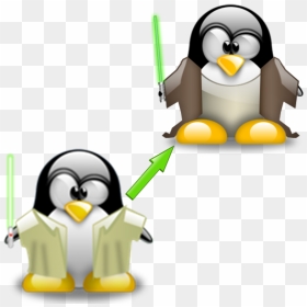 Linux For Jedi - Tux Jedi, HD Png Download - linux png