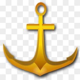 Golden Anchor Clipart, HD Png Download - ancla png