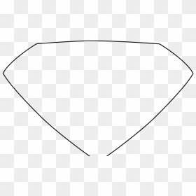 Blank Superman Shield Writing Template Clipart Best - Line Art, HD Png Download - superman shield png